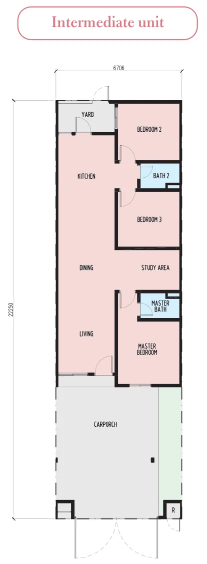 Type Charm — 22' x 73' sqft