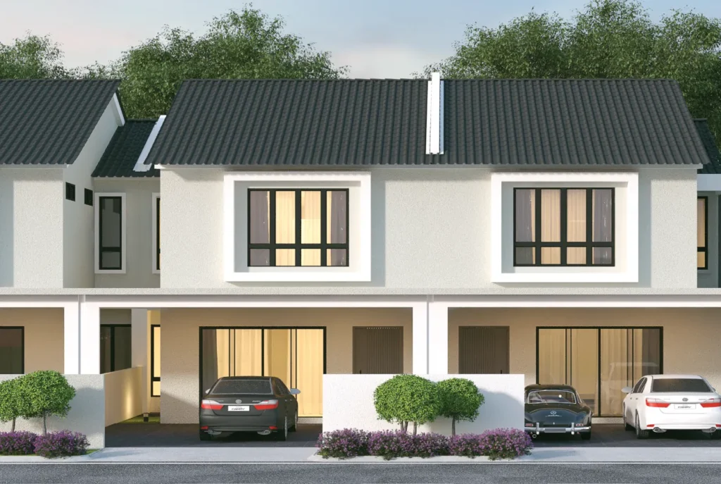 Taman Bistari Jaya terrace facade