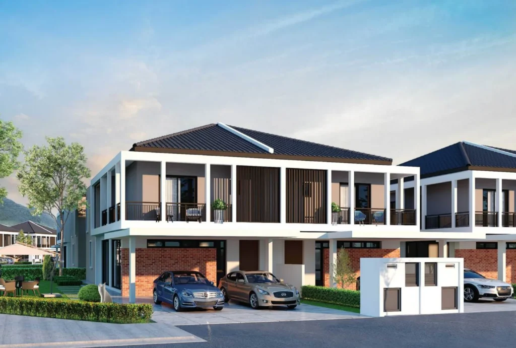 Garden Villas semi d facade