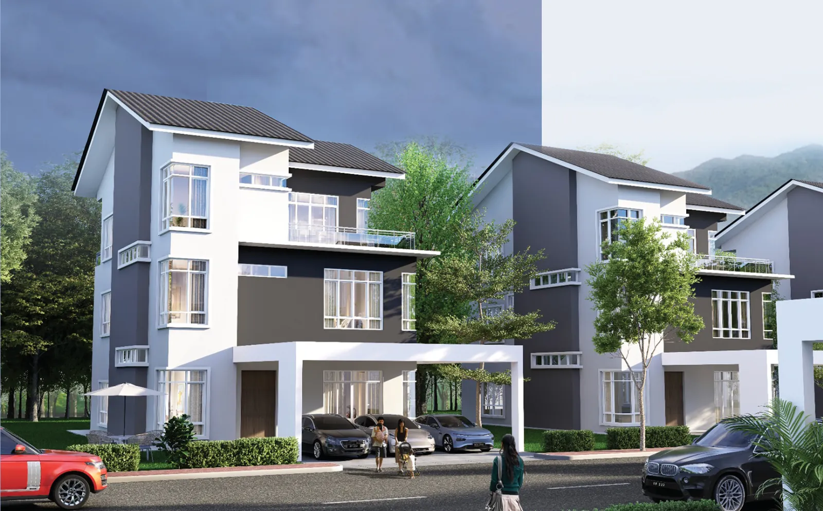 Taman Lembah Permai bungalow type e facade
