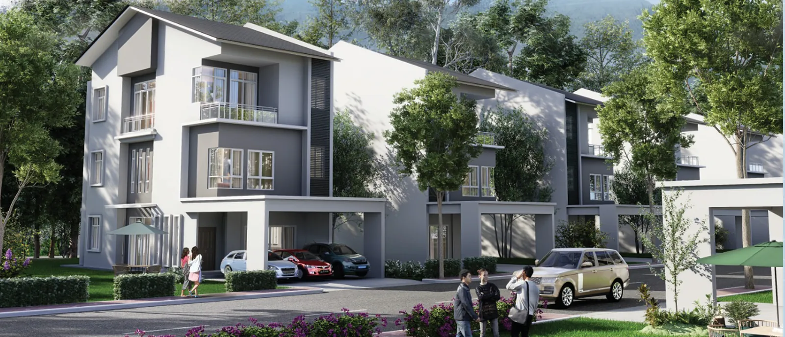 Taman Lembah Permai zero lot type c facade