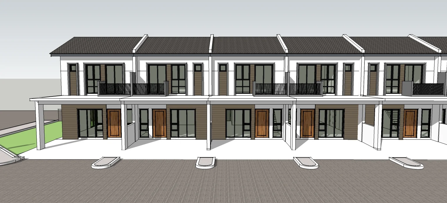 Taman Seri Bedu front elevation