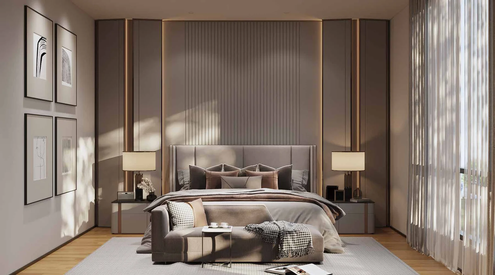 The Anton master bedroom
