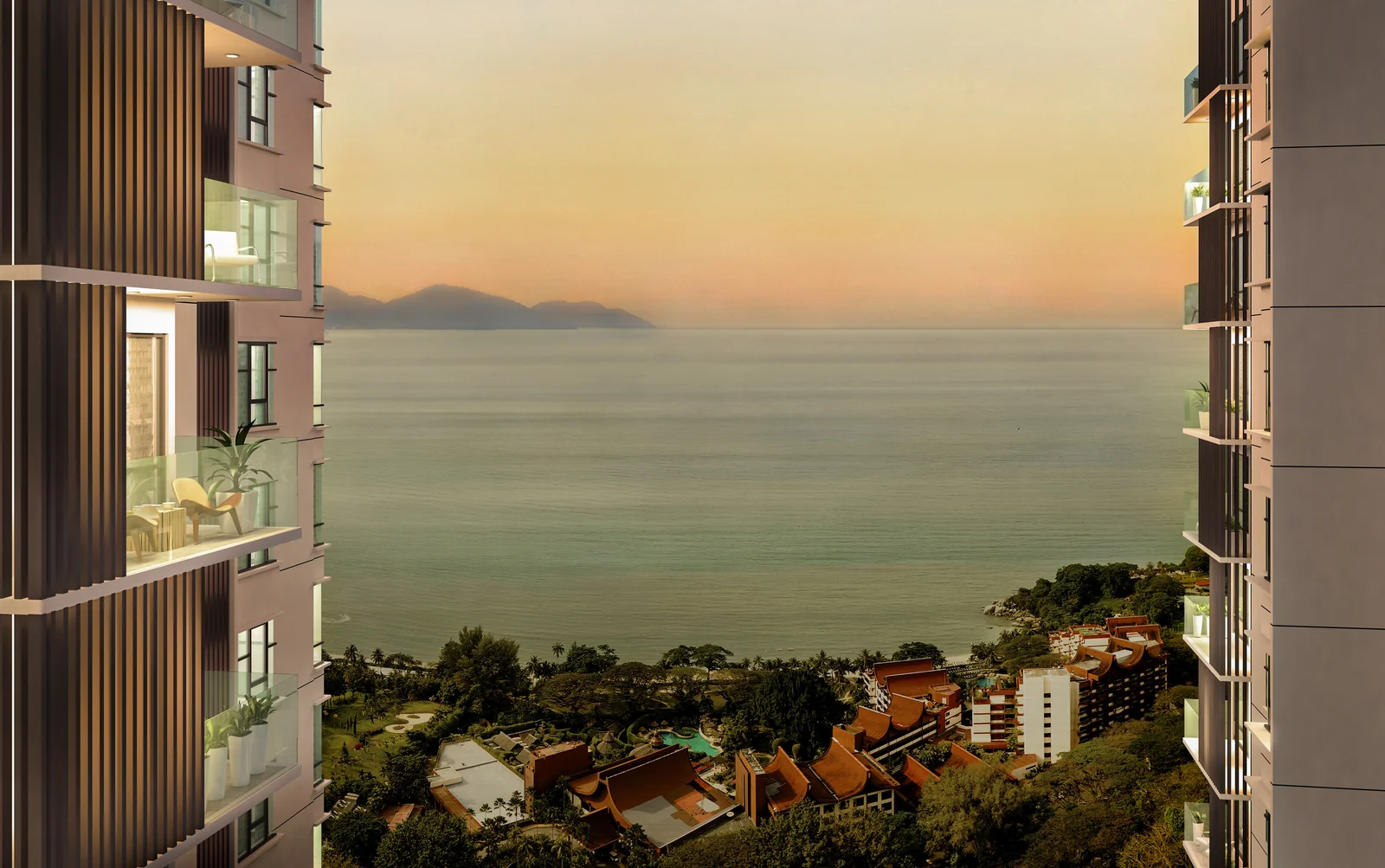 The Marin sea view between towers