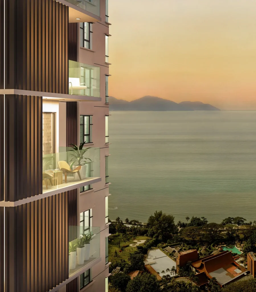 The Marin tower facade