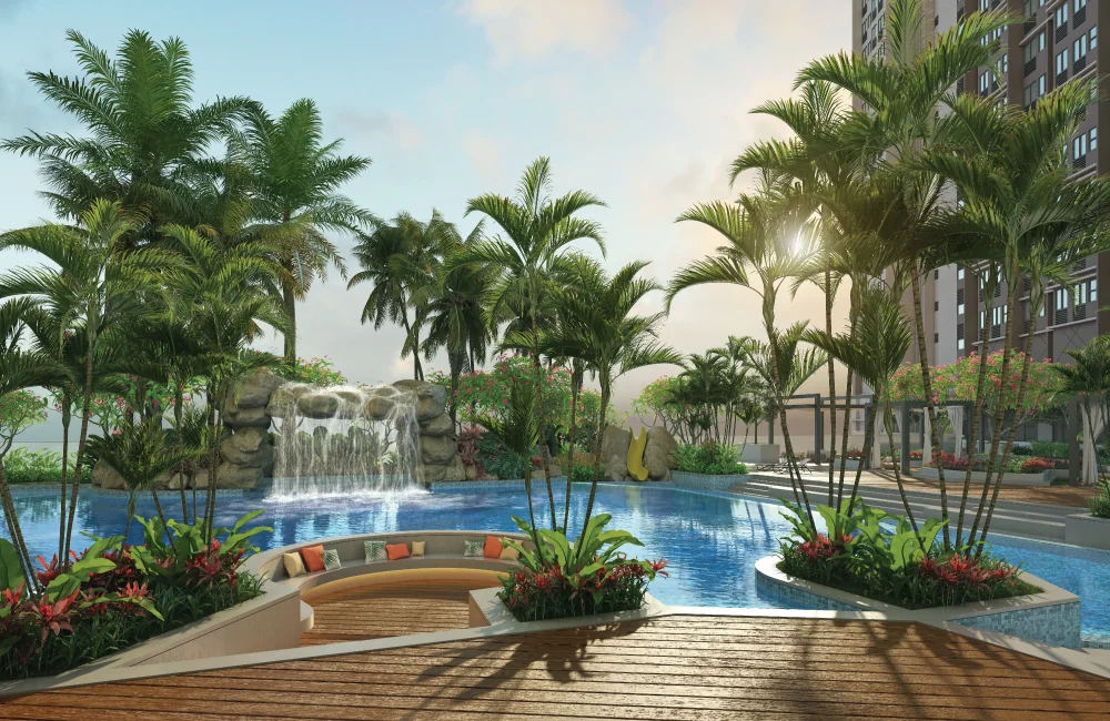 The Ria pool garden