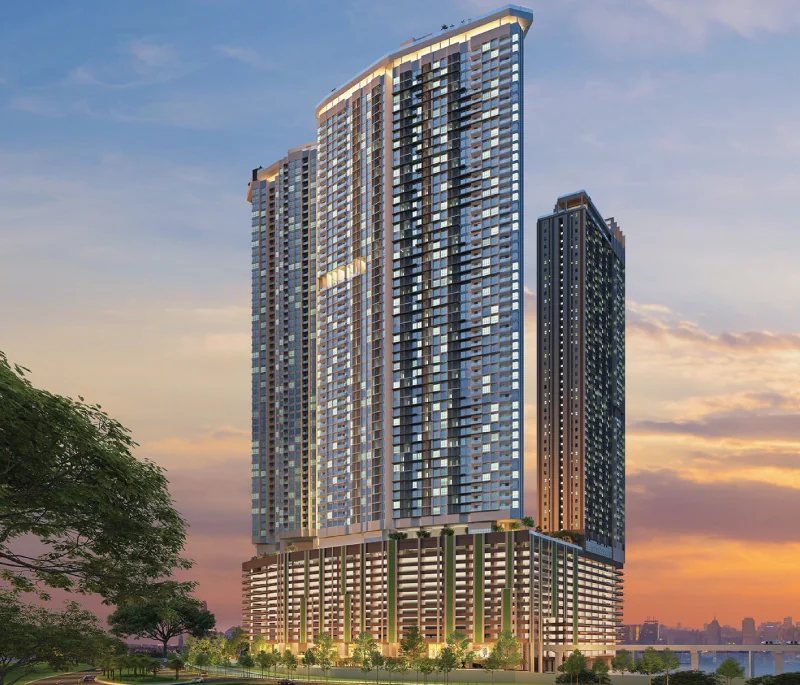 The Ria tower facade