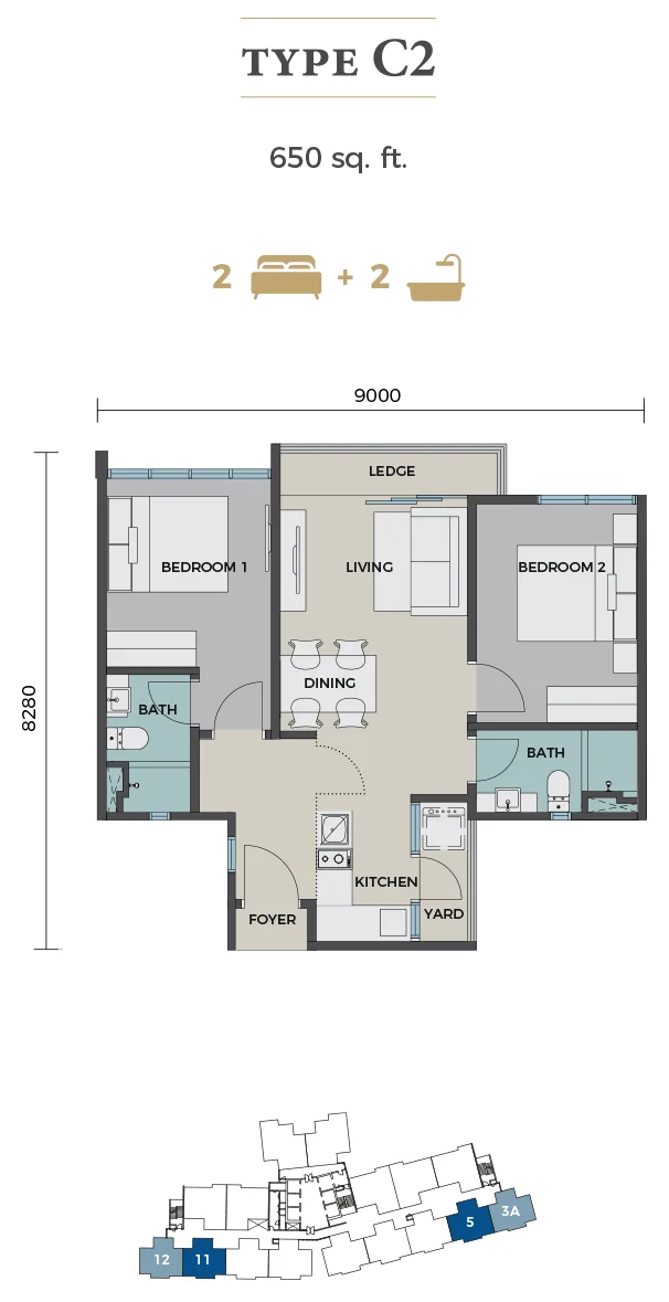 Type C2 Floor Plan