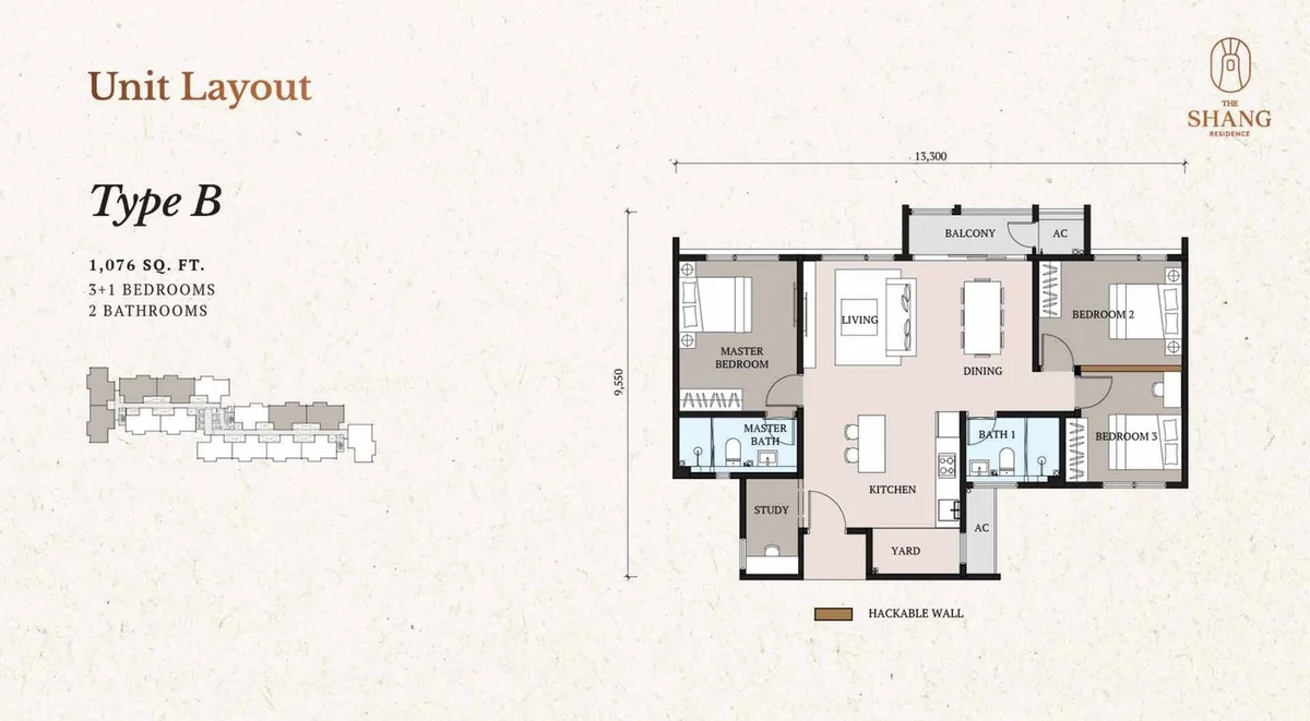 Type B Floor Plan