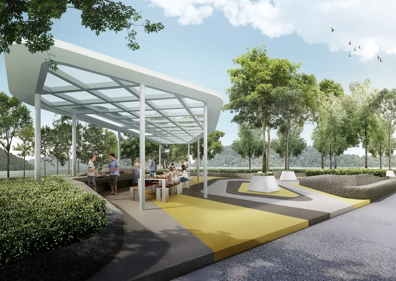 The Terraces Condominium bbq lounge
