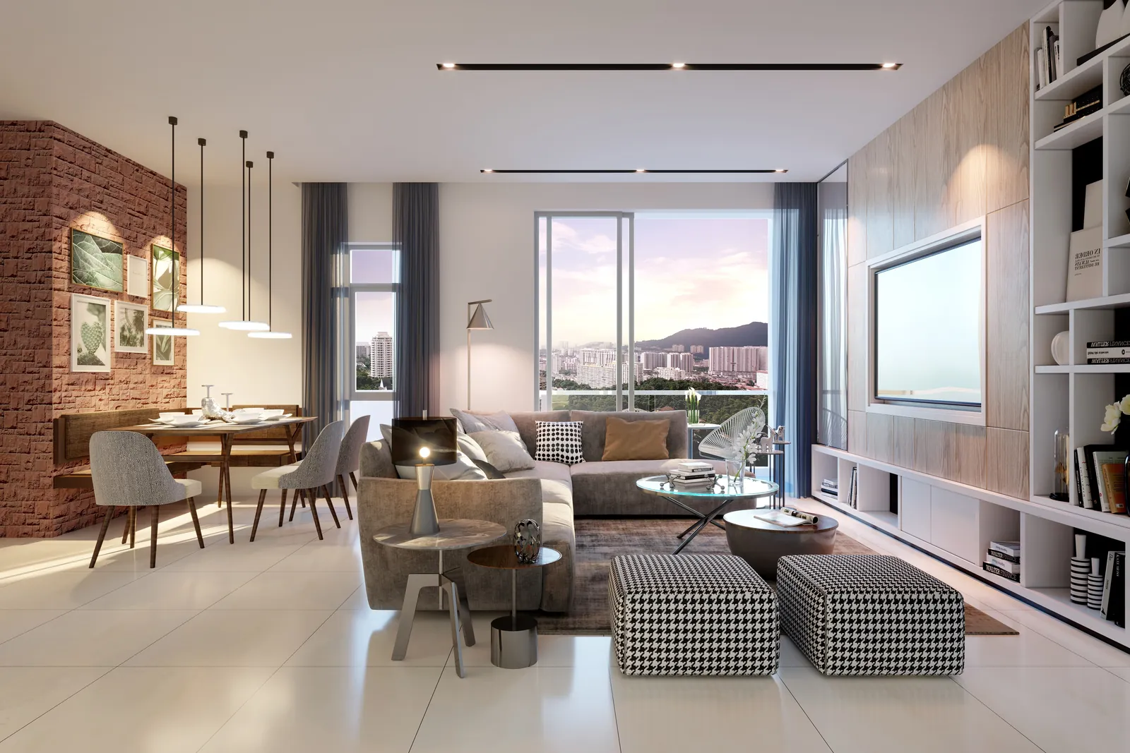 The Terraces Condominium living and dining