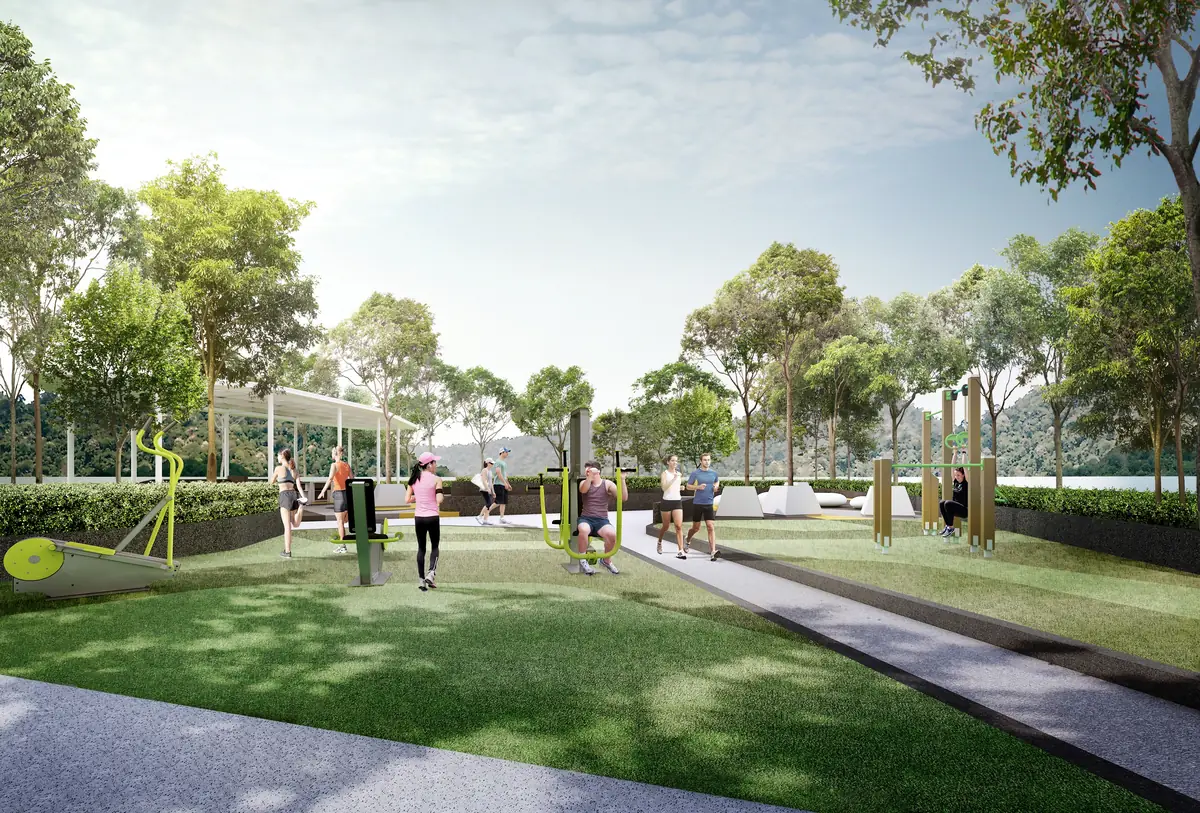 The Terraces Condominium outdoor gym