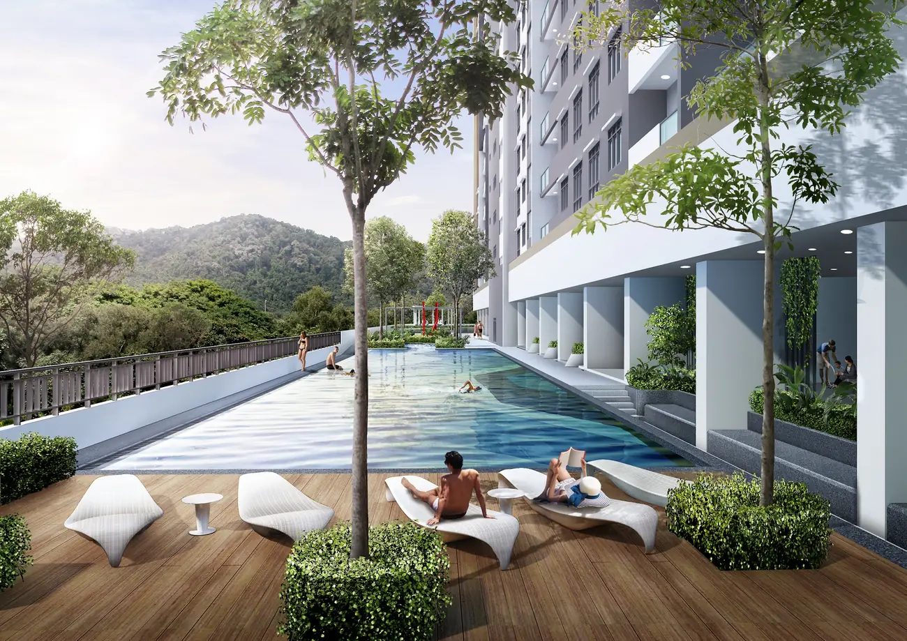 The Terraces Condominium swimming pool