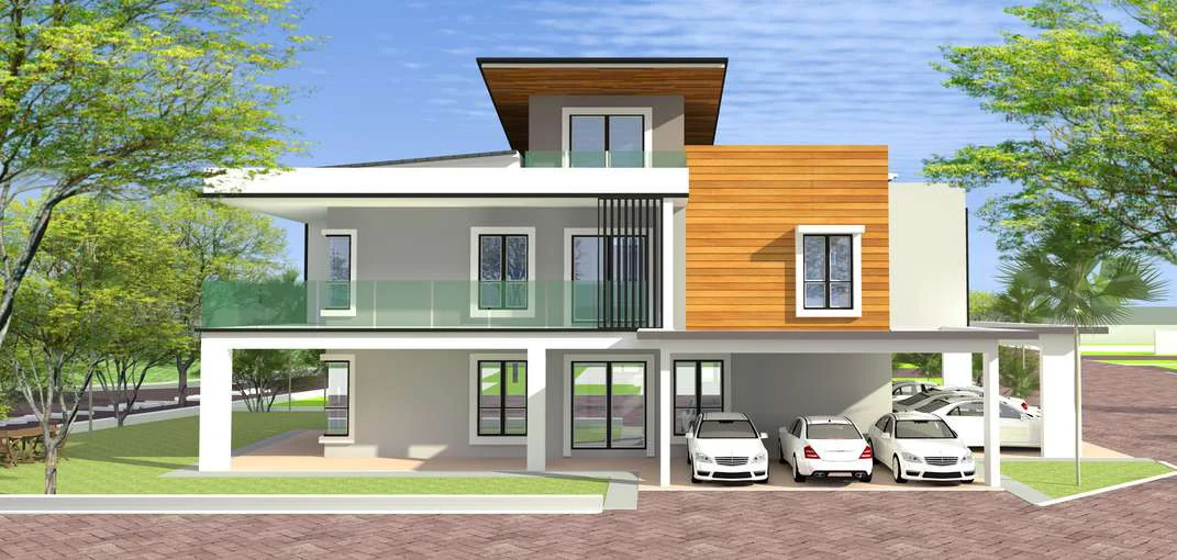 Thompson Prestige l1 corner bungalow rear view