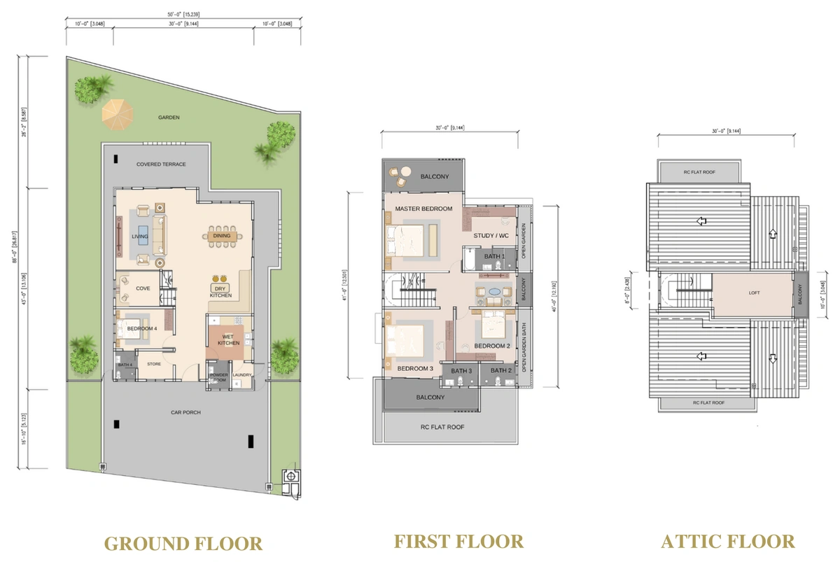 Type L3 Bungalow — 3,865 sqft