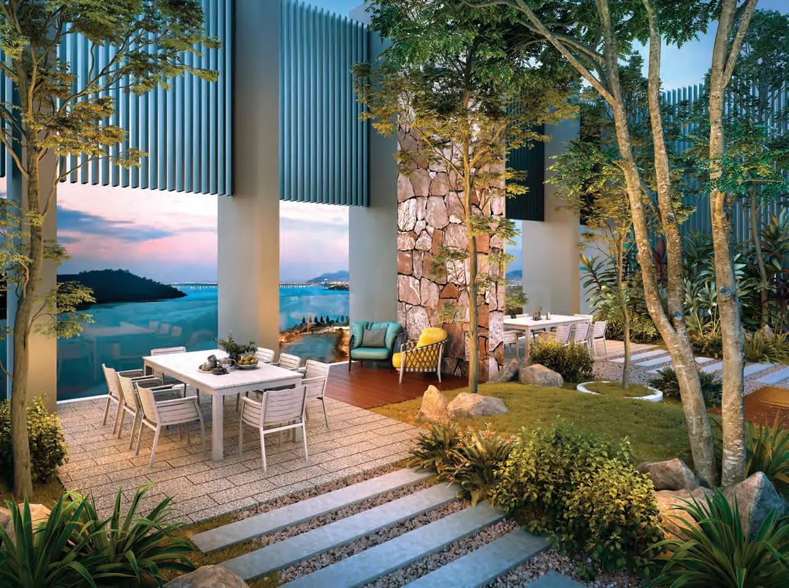 Triuni Residences level 20 sky garden