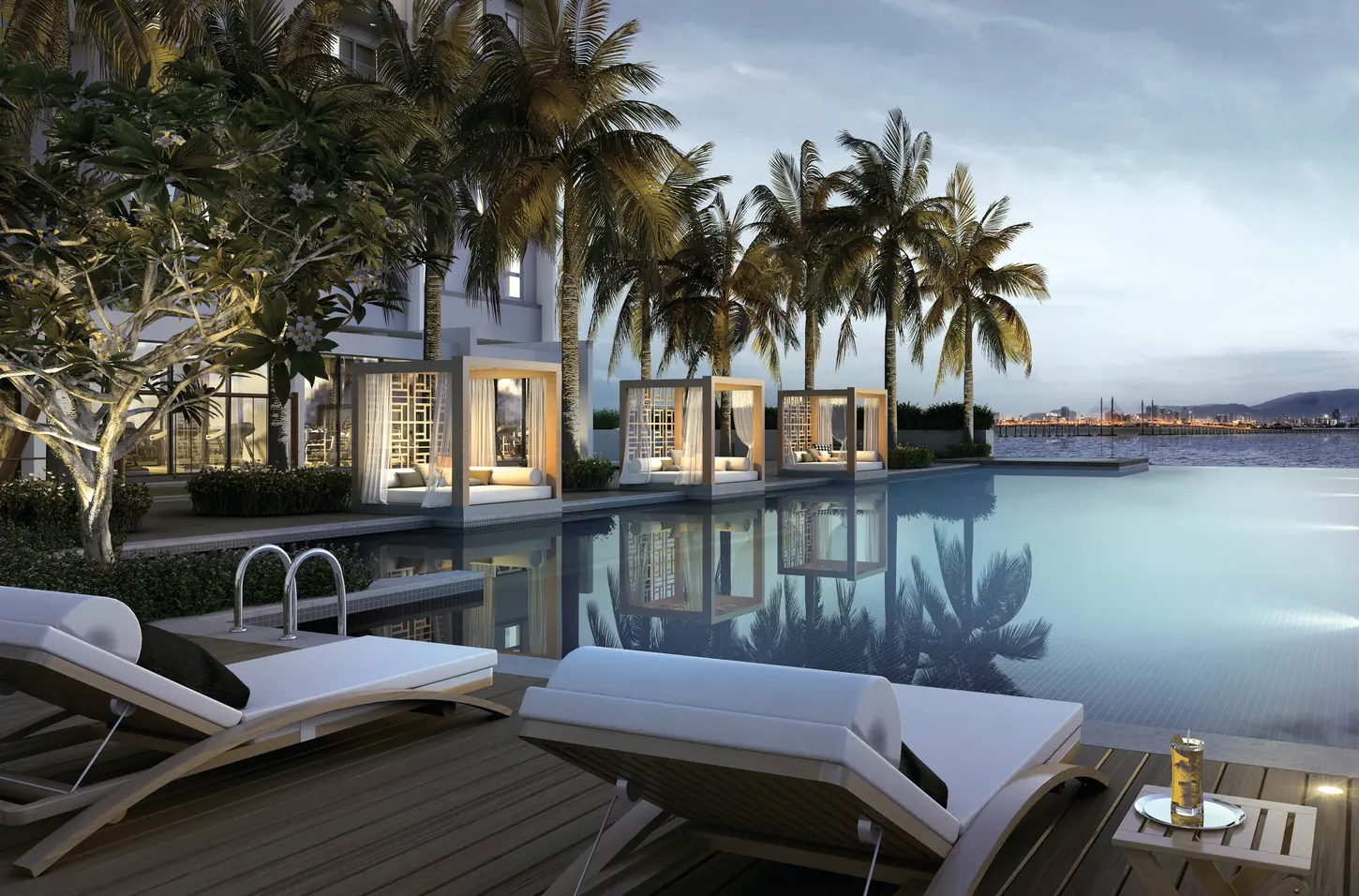 Triuni Residences sea view leisure pool