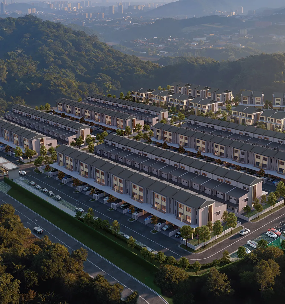 Ukay Spring aerial hillside