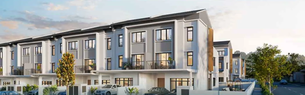 Ukay Spring link villa streetscape
