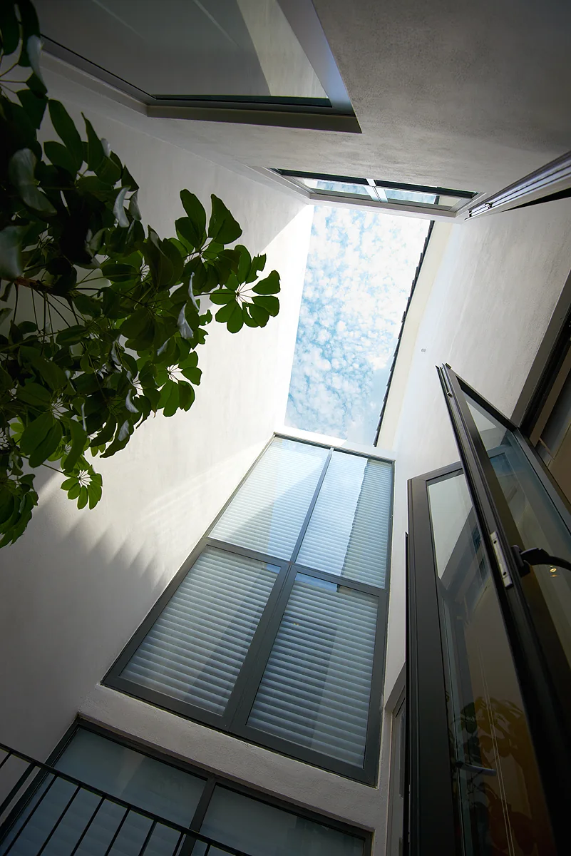 Vilaris Courtyard Homes internal courtyard open to sky