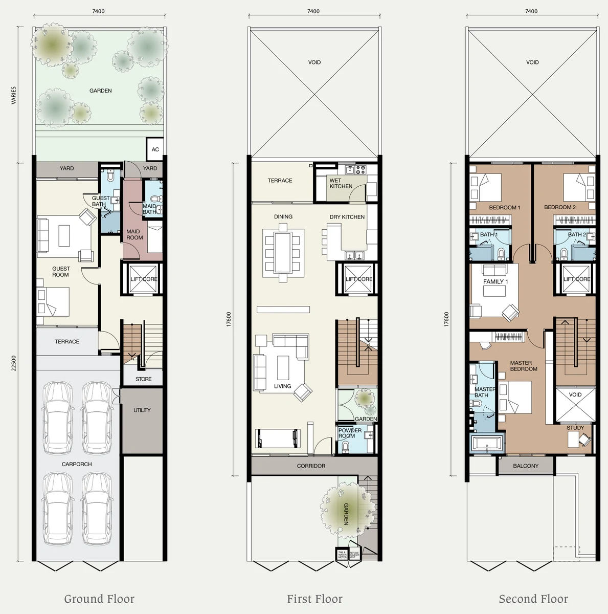 Type A2a — 3,952 sqft
